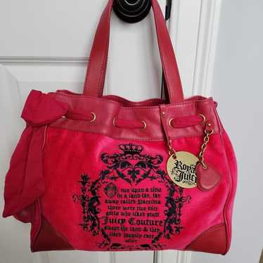 Juicy Couture Free Love Hot Pink Fluffy Satchel Purse | eBay