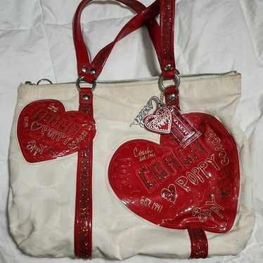 Limited Edition Authentic Coach Poppy Tote * Rare… - image 1
