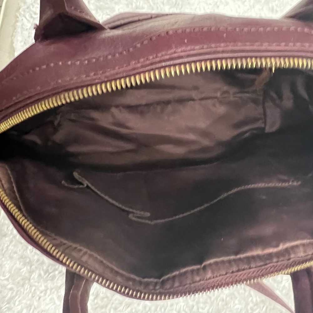 Salvatore Ferragamo Leather Burgundy Handbag - image 11