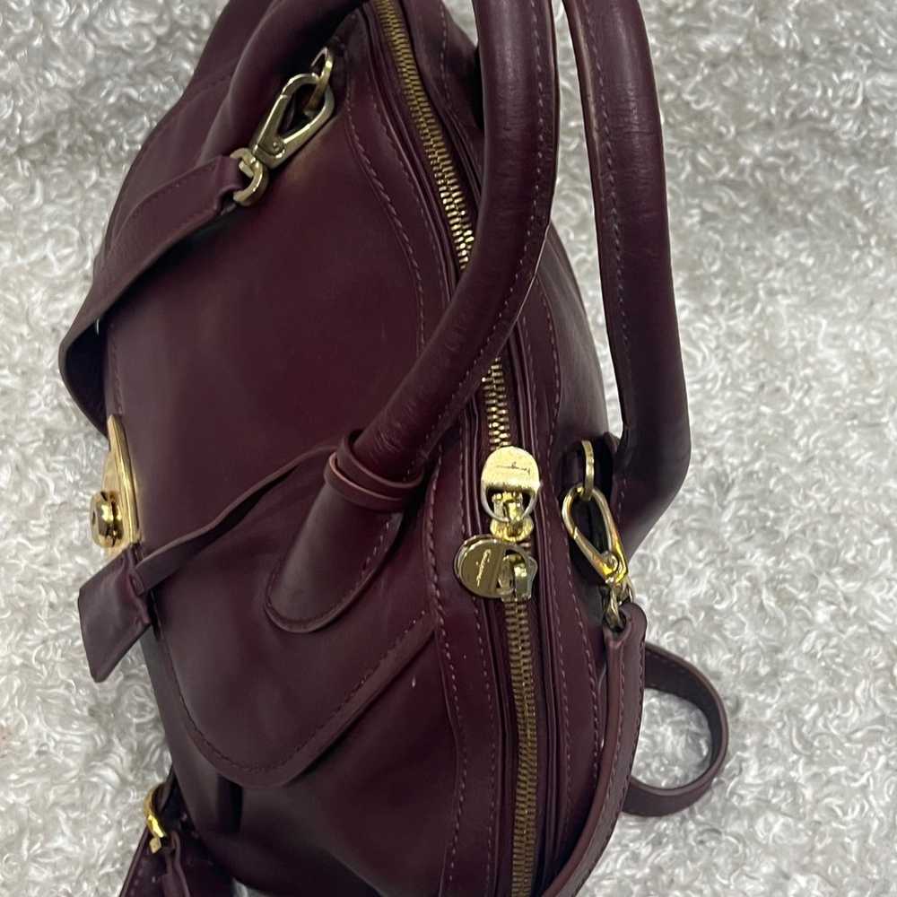 Salvatore Ferragamo Leather Burgundy Handbag - image 6