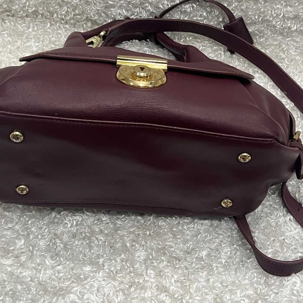 Salvatore Ferragamo Leather Burgundy Handbag - image 7