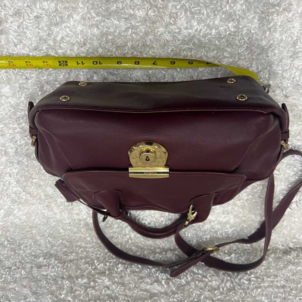 Salvatore Ferragamo Leather Burgundy Handbag - image 9