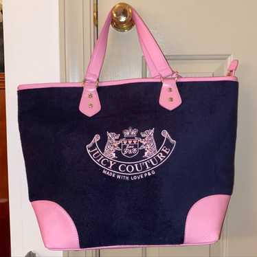 Navy blue and pink rare juicy couture bag - image 1