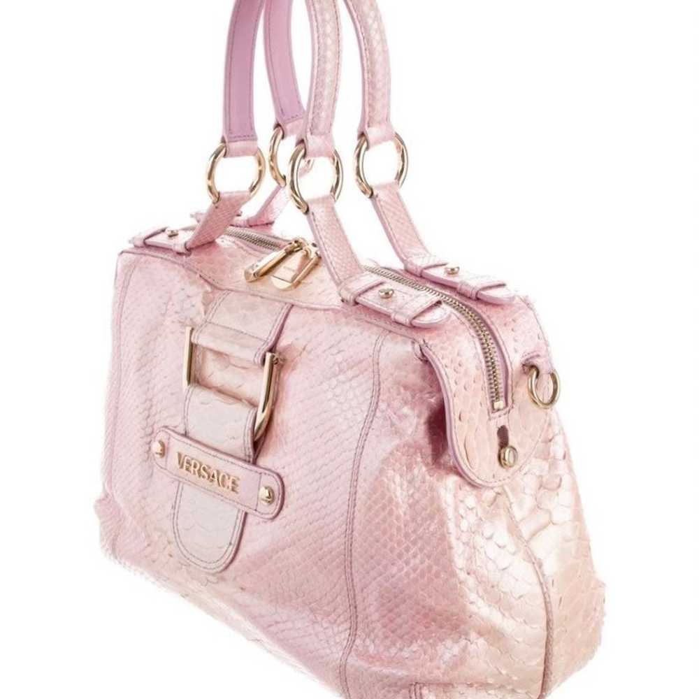 Authentic Versace pink python purse - image 4