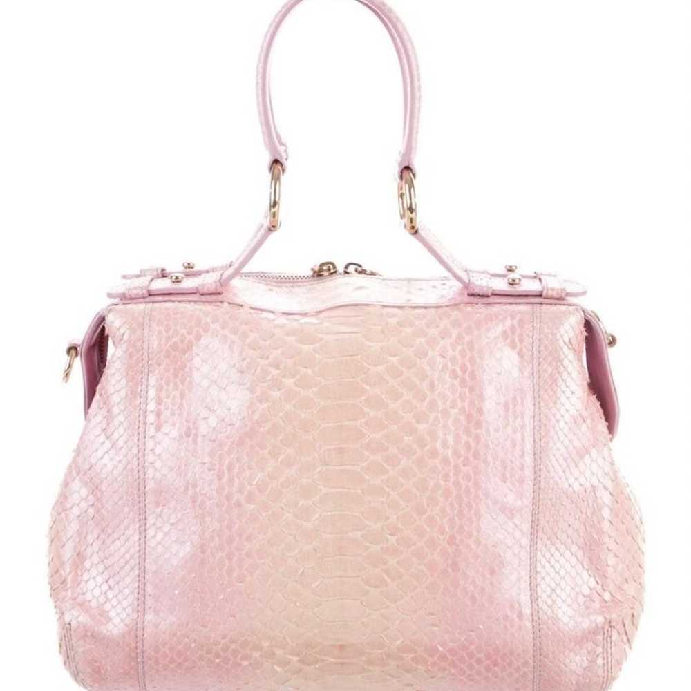 Authentic Versace pink python purse - image 5