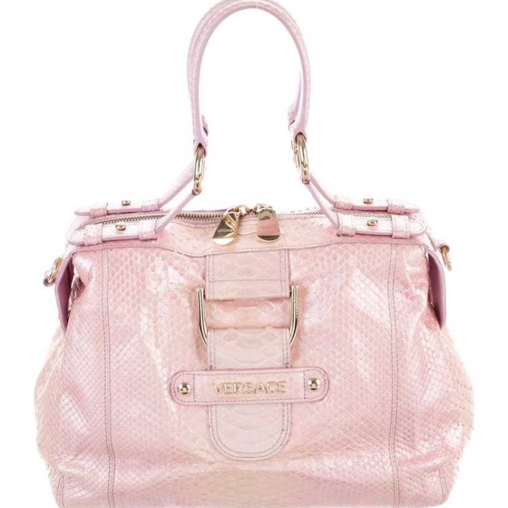 Authentic Versace pink python purse - image 6