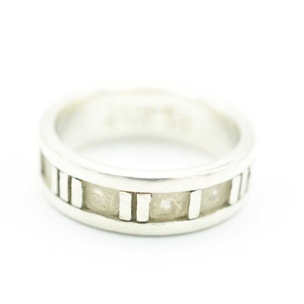 Auth Tiffany&Co. Ring Atlas Silver - image 2