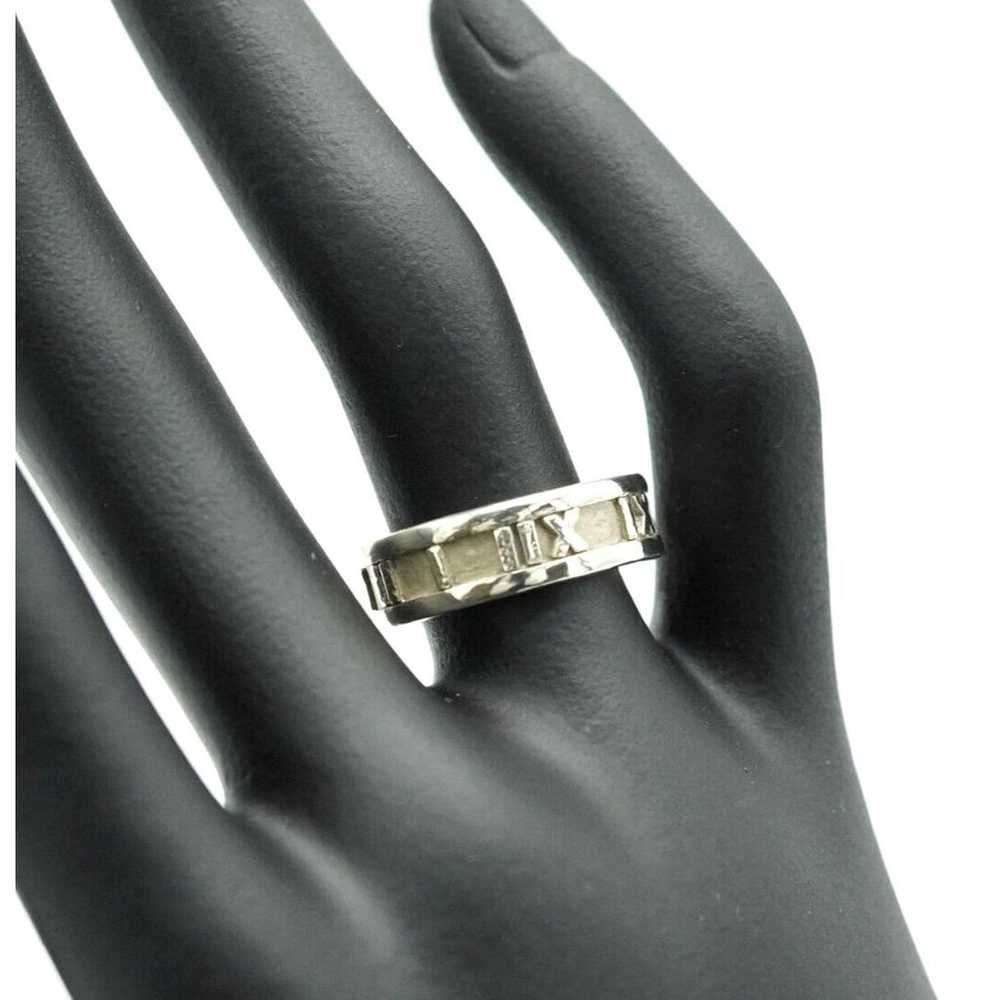 Auth Tiffany&Co. Ring Atlas Silver - image 7
