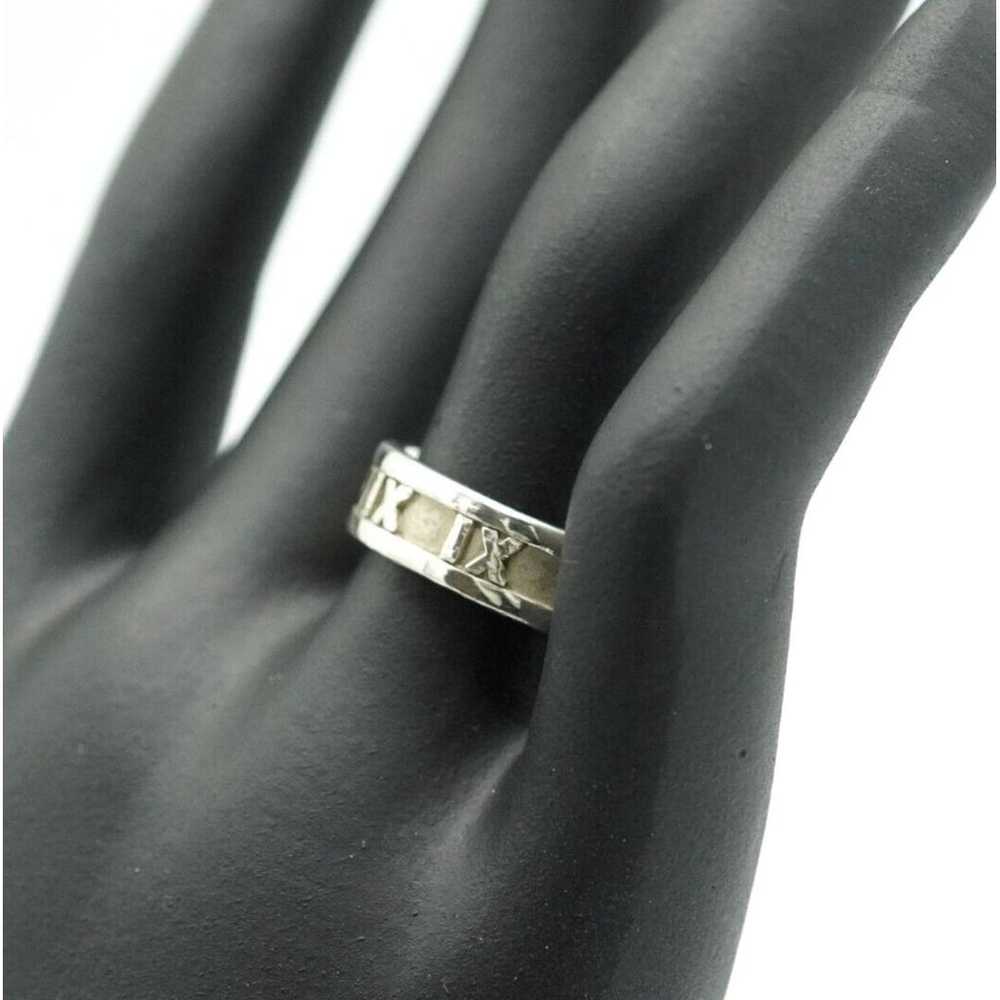 Auth Tiffany&Co. Ring Atlas Silver - image 8