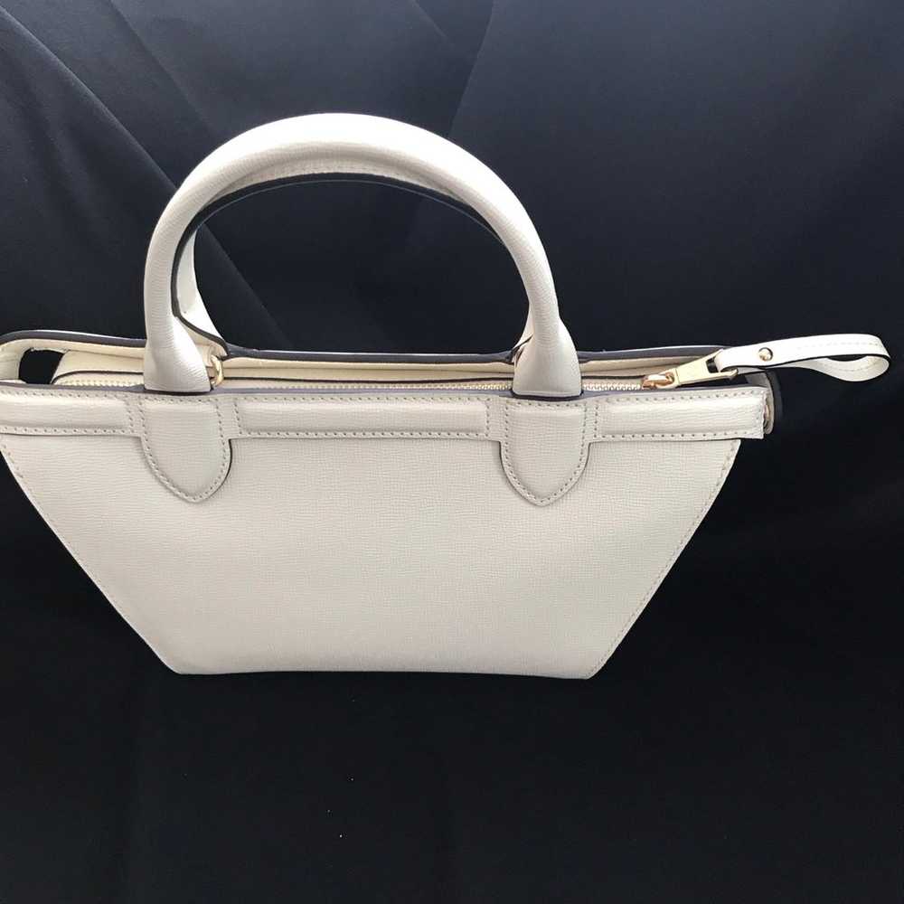 LONGCHAMP PARIS LEPLAIAGE IVORY LEATHER HANDBAG - image 3