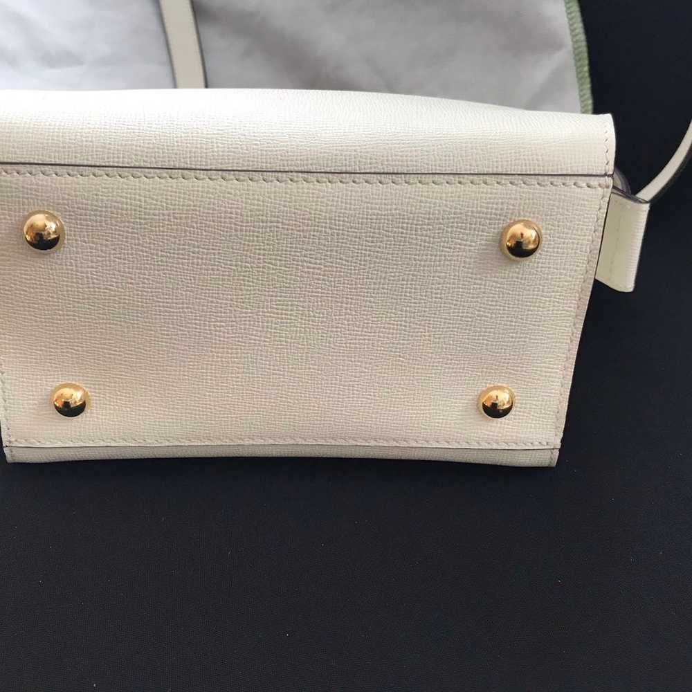 LONGCHAMP PARIS LEPLAIAGE IVORY LEATHER HANDBAG - image 7