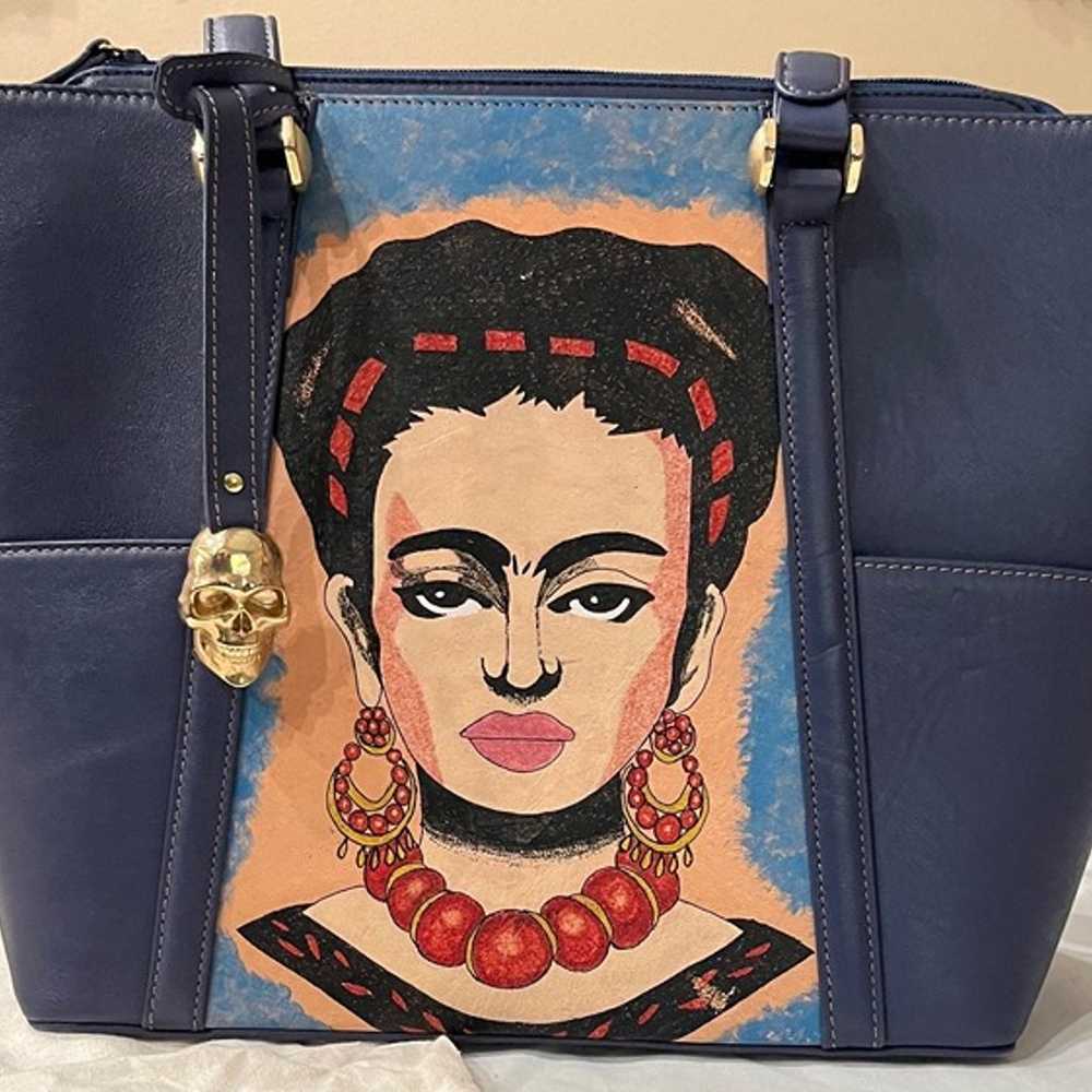 Prison Art Brand Frida Kahlo Blue Purse/Handbag - Gem