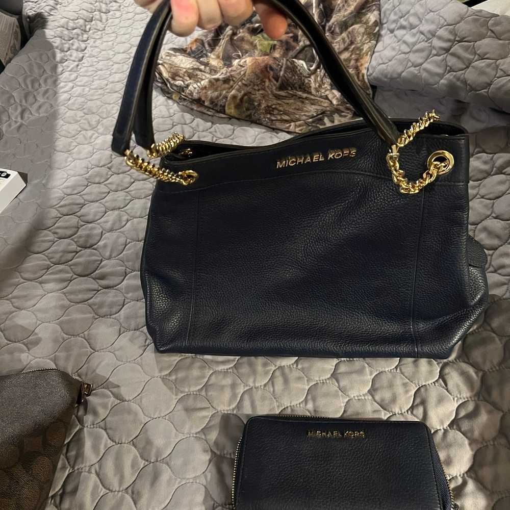 Michael Kors purse and wallet - image 1