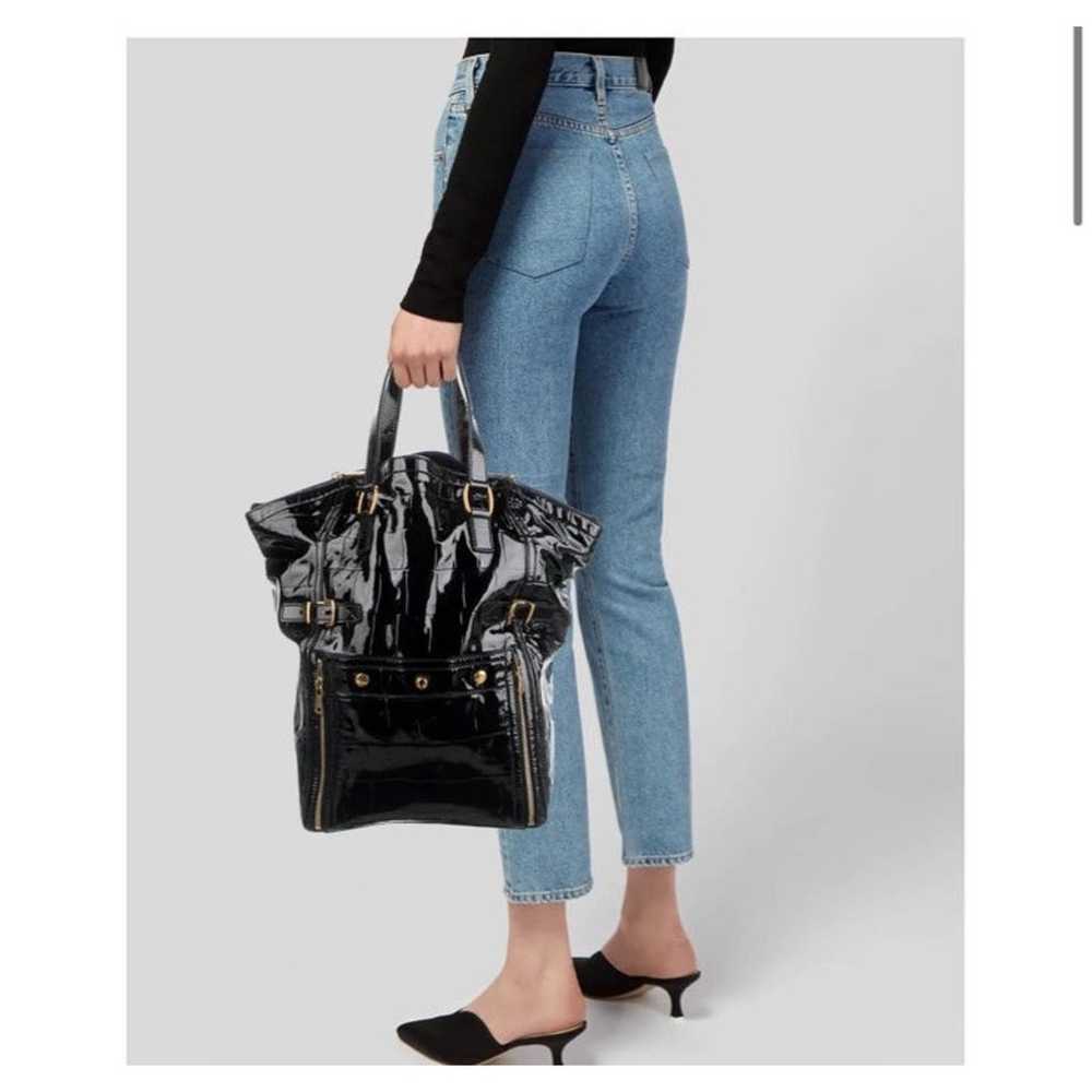 Yves Saint Laurent Patent Leather Handle Bag - image 1