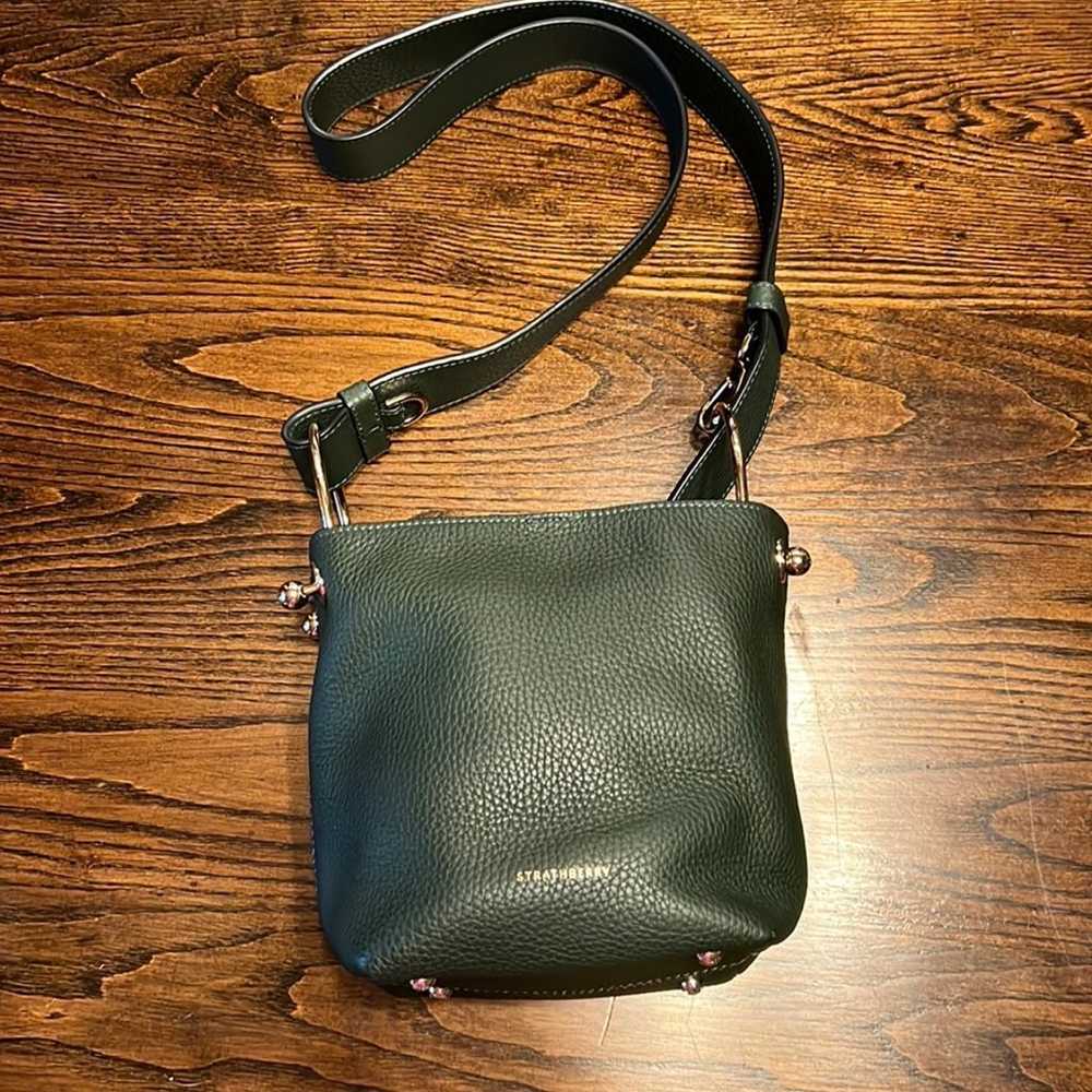 Strathberry Leather Luxury Designer Bucket Bag $5… - image 2