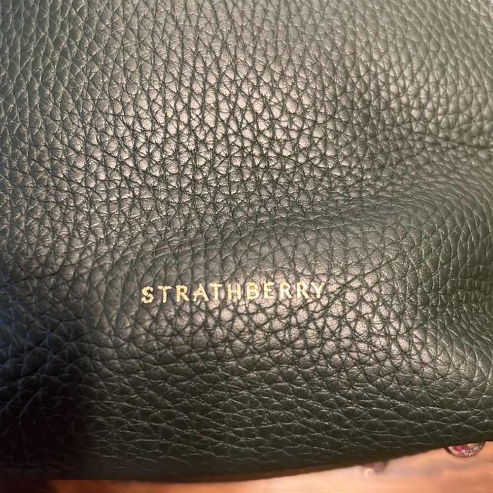 Strathberry Leather Luxury Designer Bucket Bag $5… - image 3