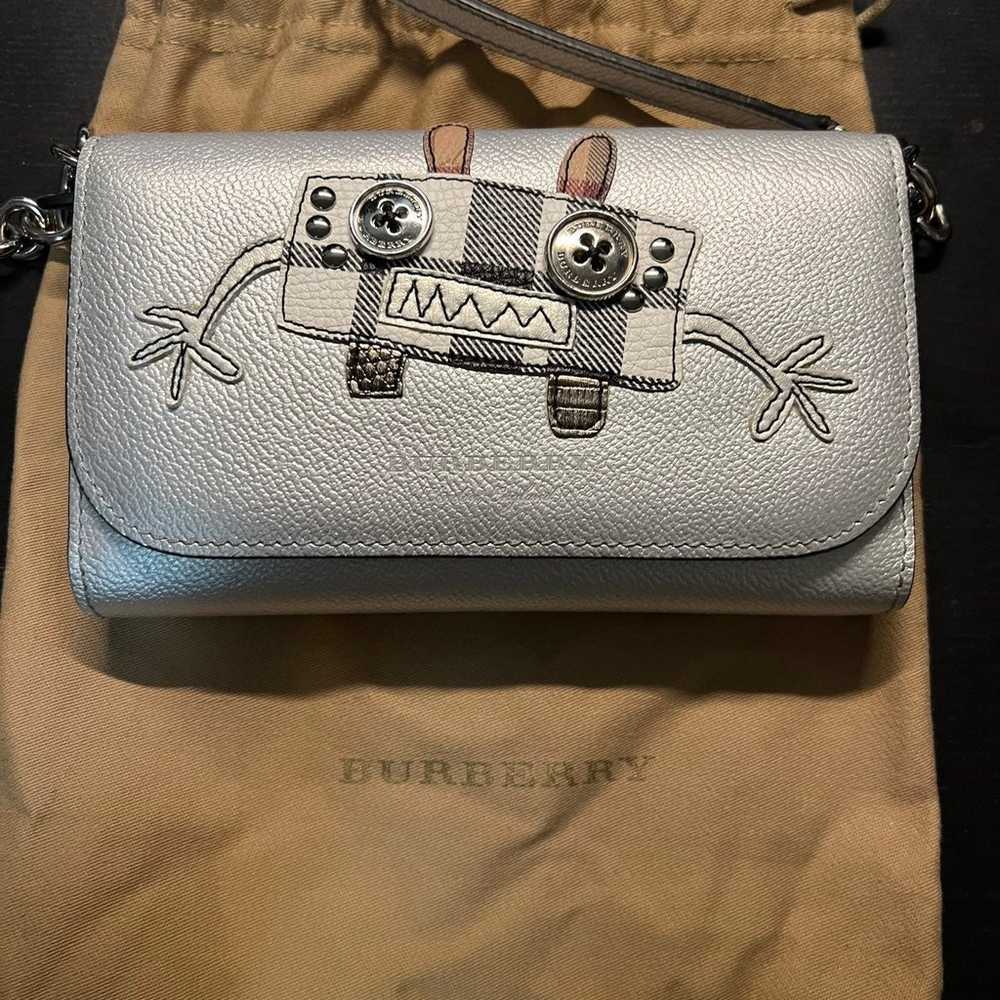 Burberry Silver leather wallet on chain - image 10