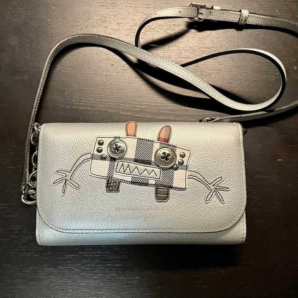 Burberry Silver leather wallet on chain - image 1