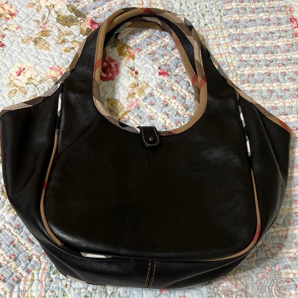 Burberry Black learher purse - image 3
