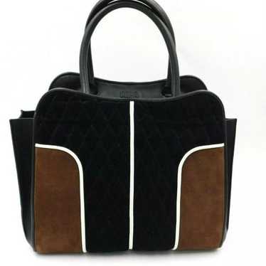 TOD'S Sella Bag, Leather, Suede & Velvet