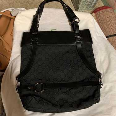 Gucci double handle handbag