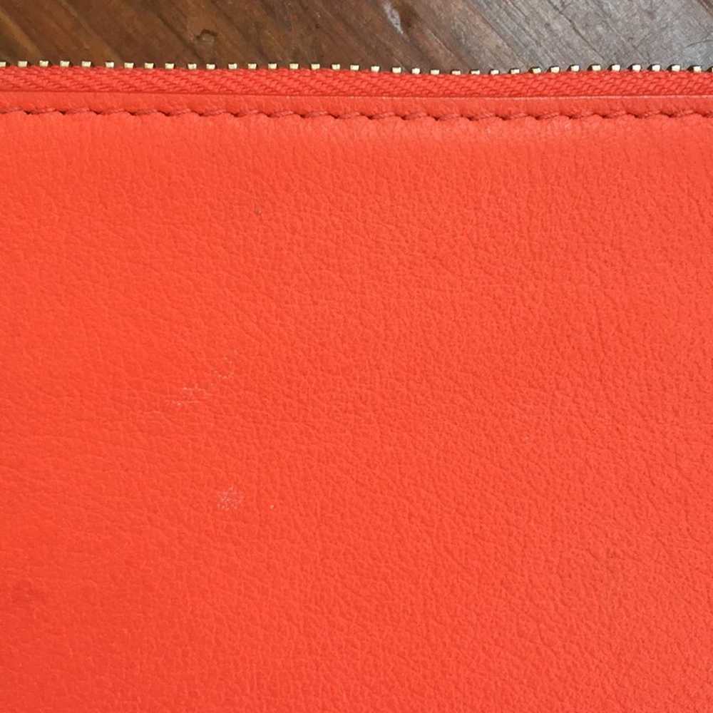 Balenciaga leather logo zipper pouch clutch bag - image 3