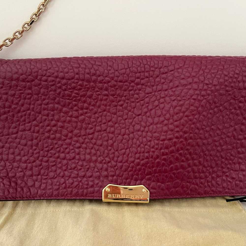 Authentic Burberry Leather Sholder Bag/Clutch wit… - image 1