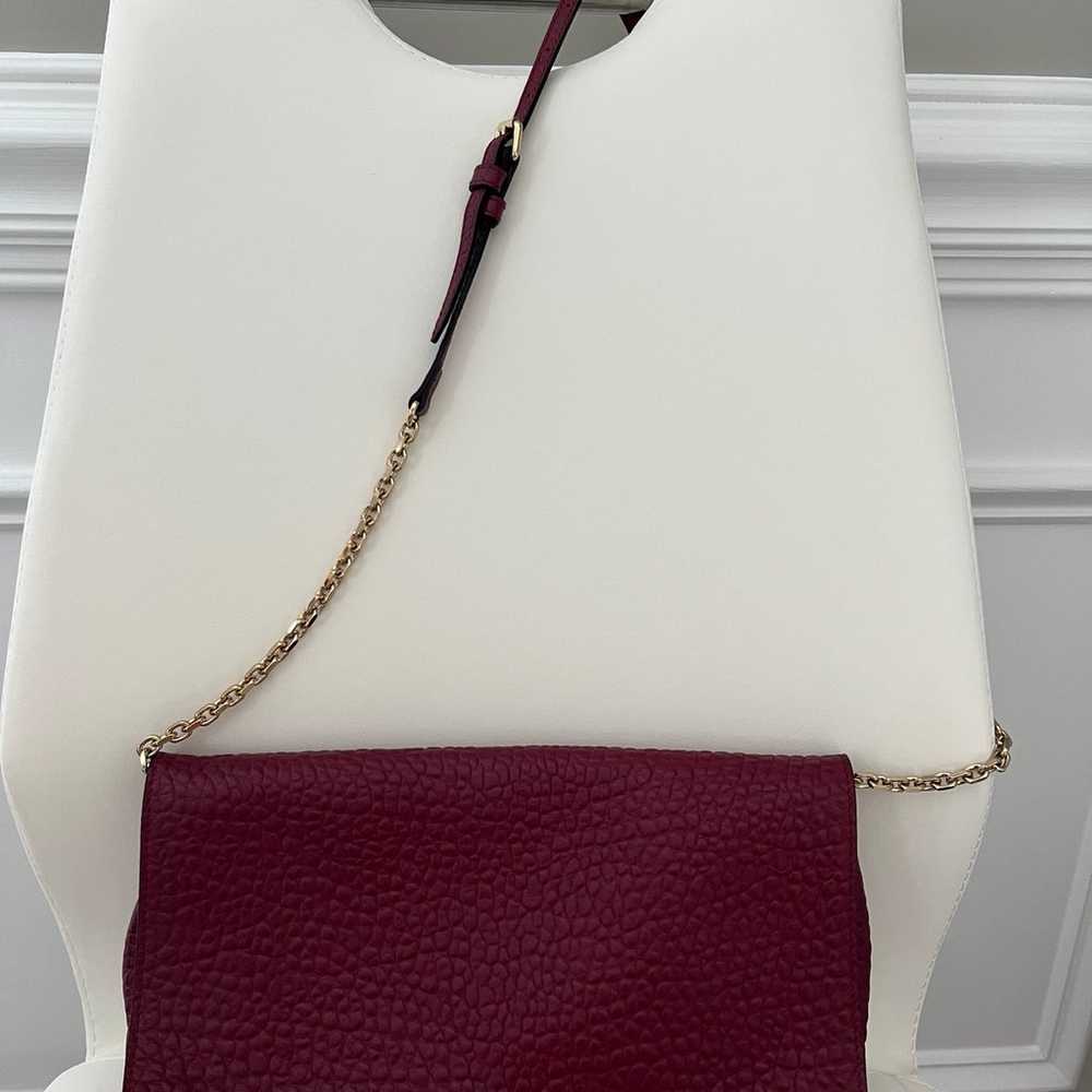 Authentic Burberry Leather Sholder Bag/Clutch wit… - image 3