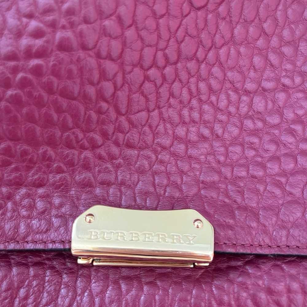 Authentic Burberry Leather Sholder Bag/Clutch wit… - image 8