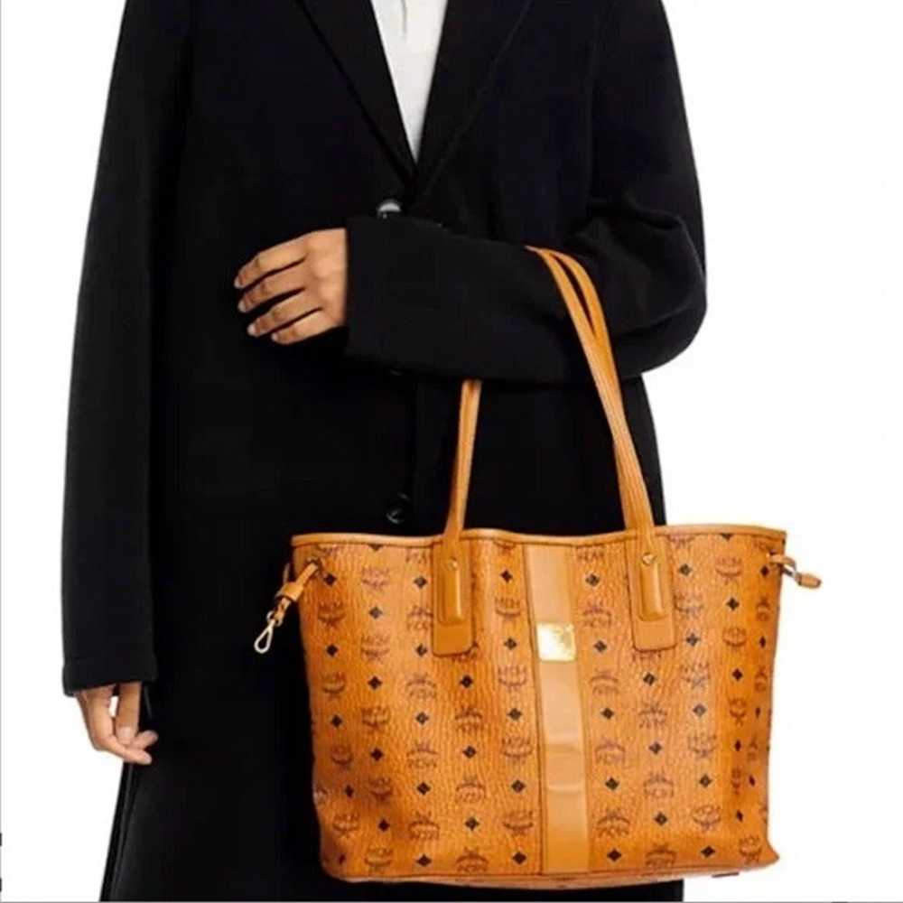 MCM Medium Reversible Liz Tote Shopper Cognac Wit… - image 2