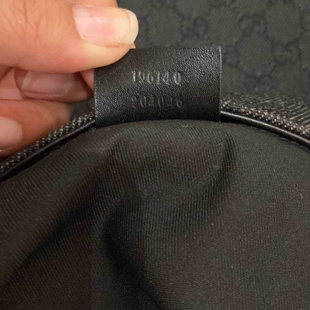 Gucci Black Canvas, Leather Shoulder Bag - image 9