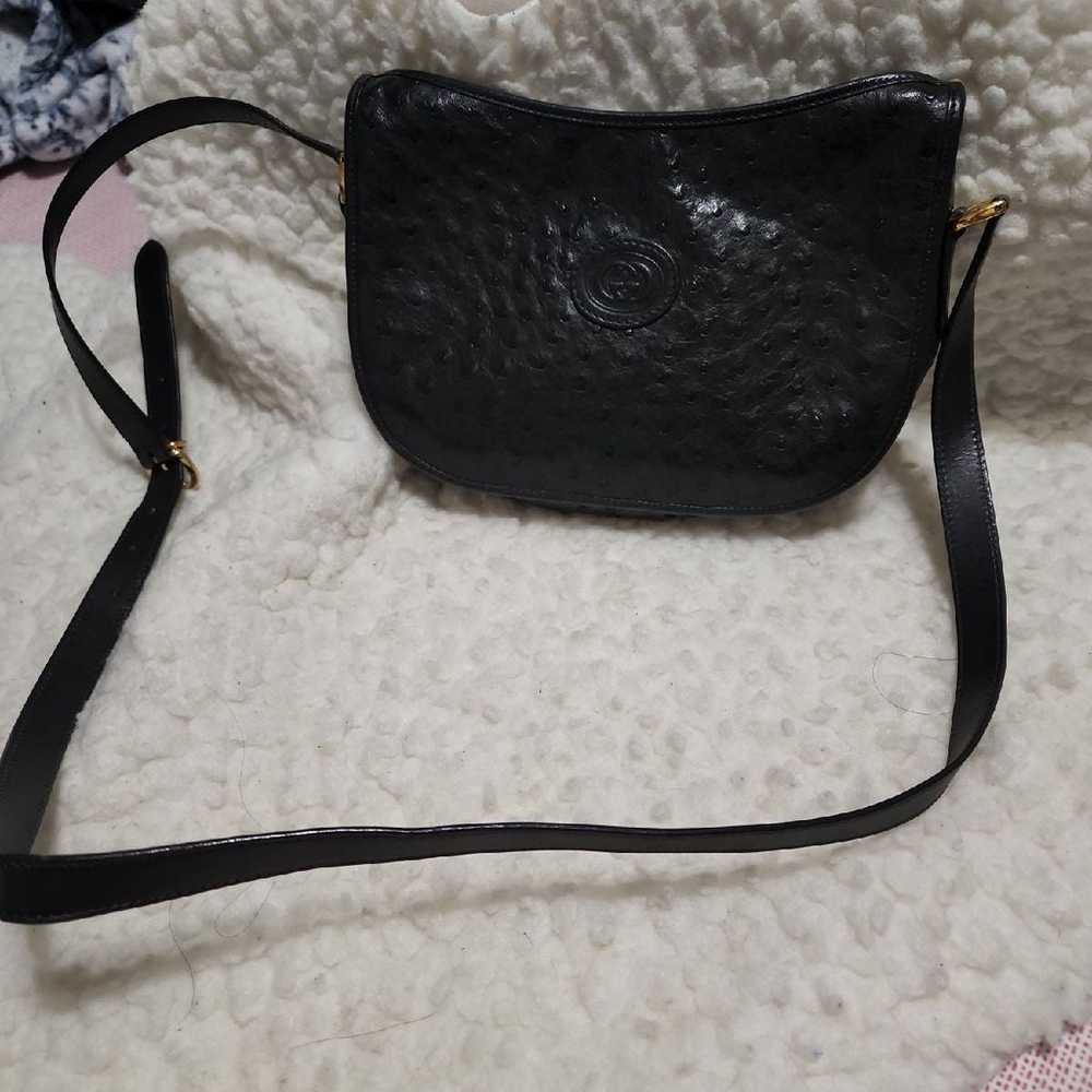 Gucci Black Leather Crossbody Bag - image 1