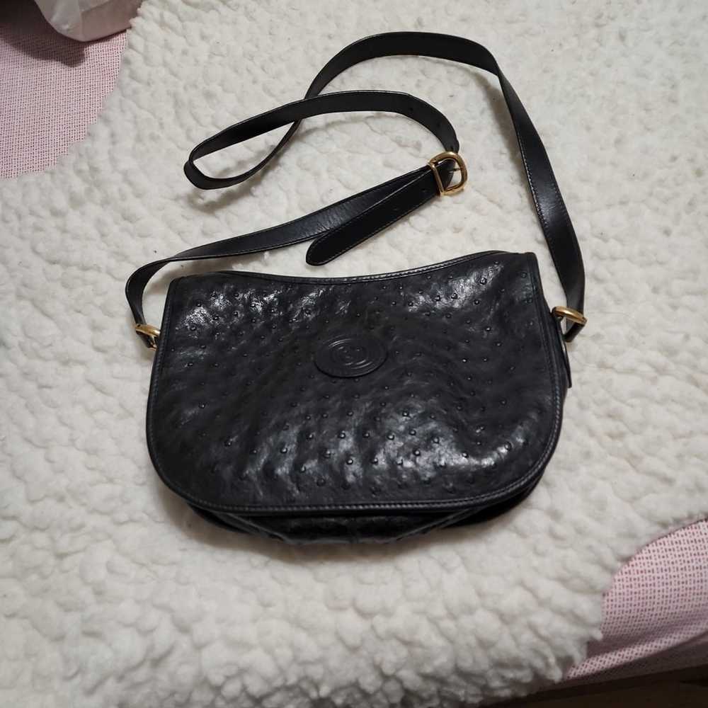 Gucci Black Leather Crossbody Bag - image 2