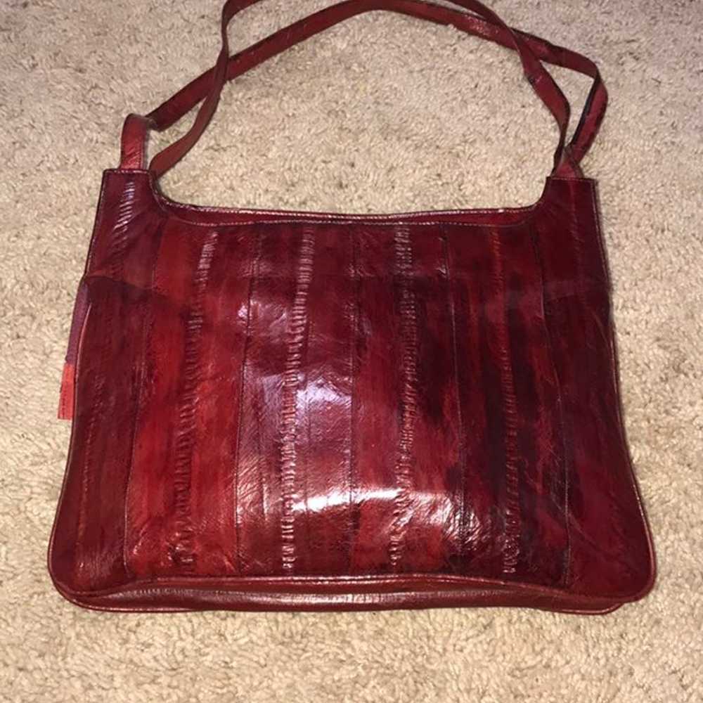 Vintage Pristine Condition Eel leather p - image 1