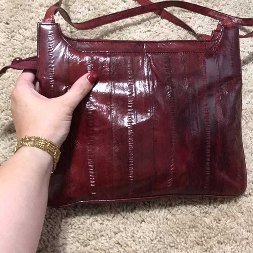 Vintage Pristine Condition Eel leather p - image 2