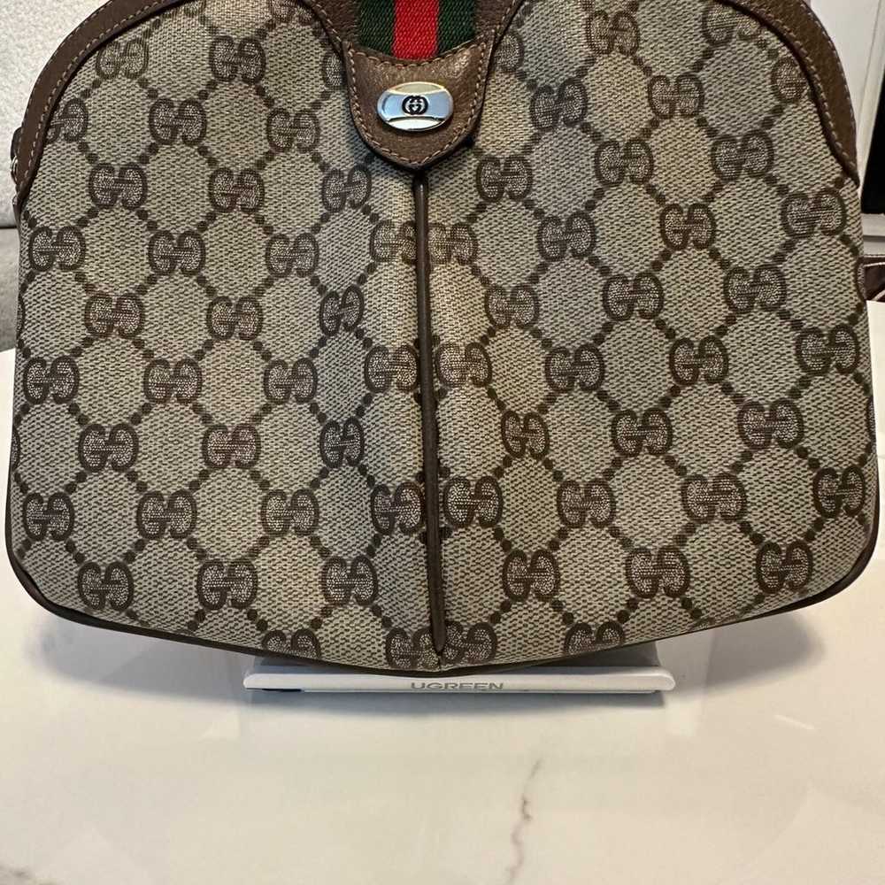 Vintage Gucci Crossbody bag Sherry Line GG Patter… - image 1