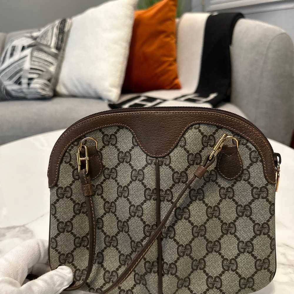 Vintage Gucci Crossbody bag Sherry Line GG Patter… - image 3