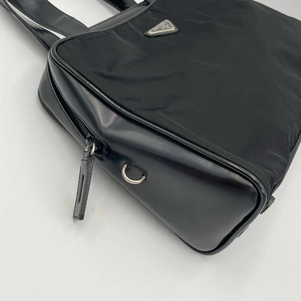 Prada Tessuto Black Nylon Handbag - image 4