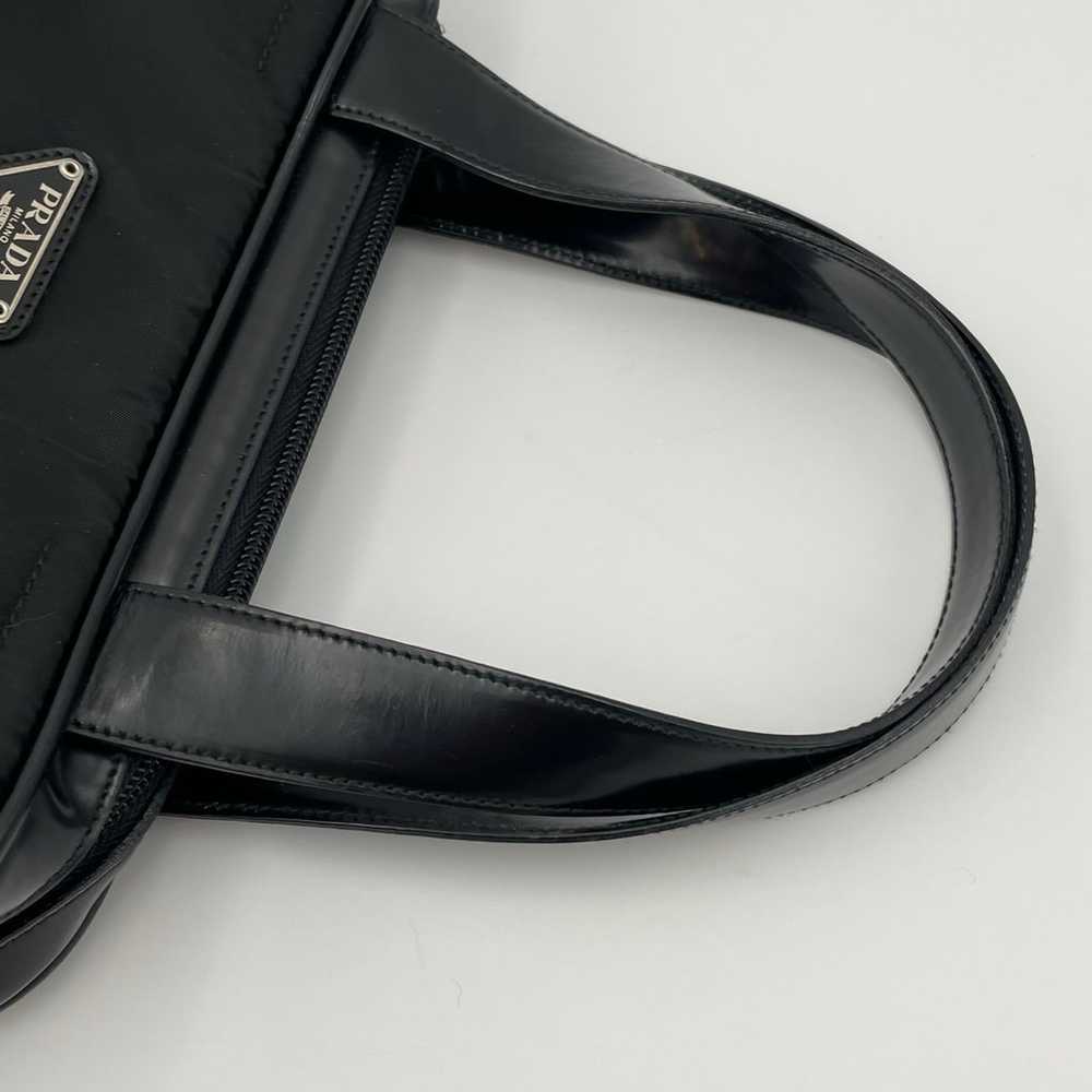 Prada Tessuto Black Nylon Handbag - image 9