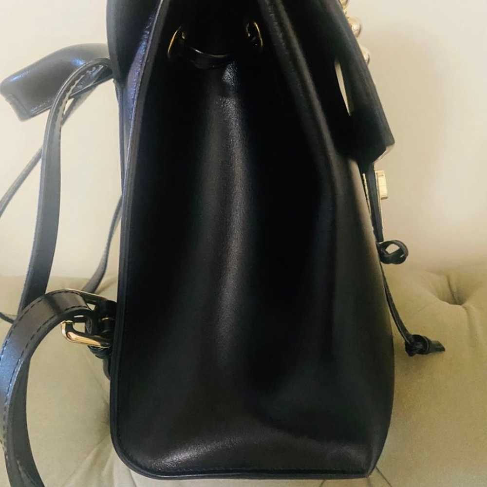 Mario Valentino Authentic leather black backpack - image 3