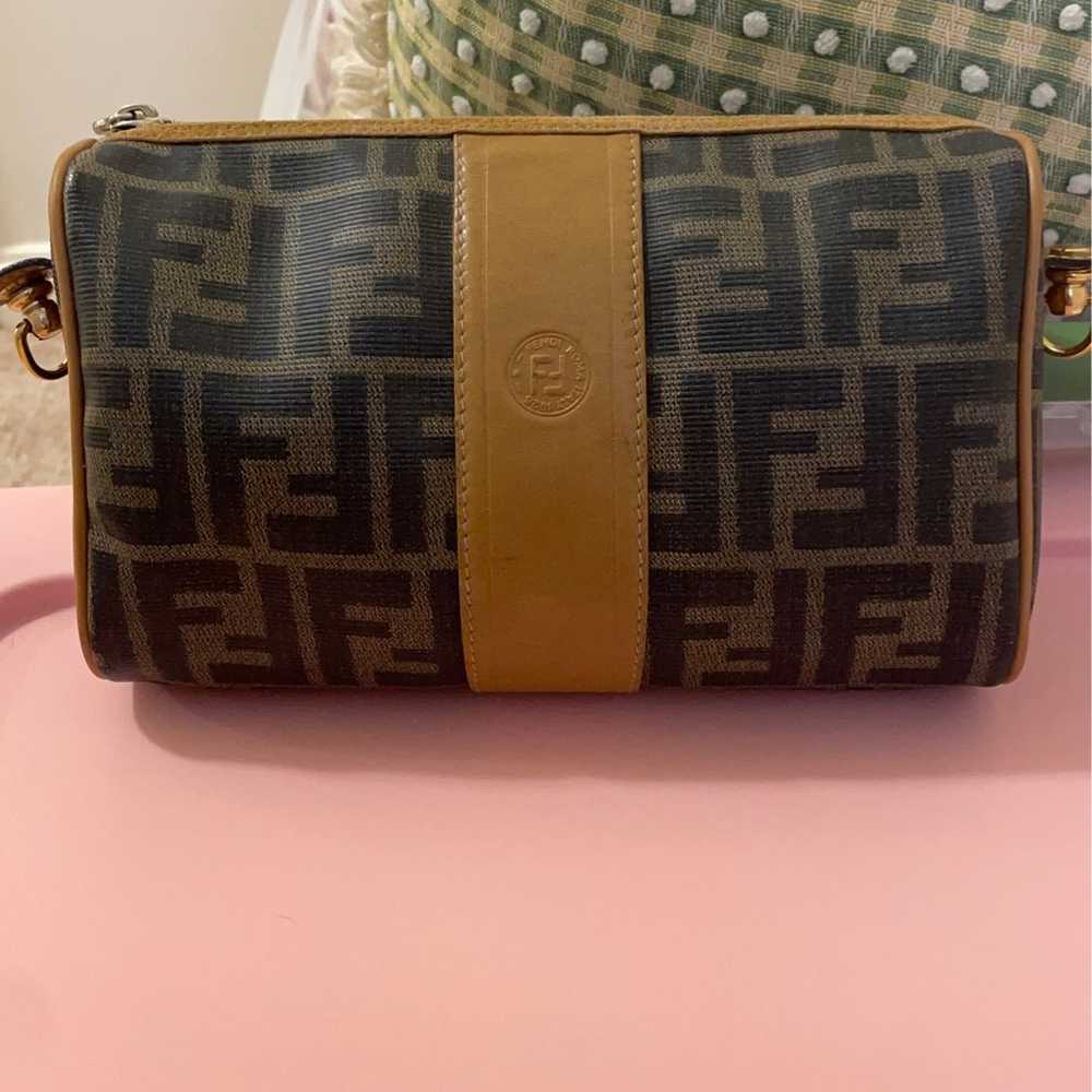 ♥️Auth♥️VTG FENDI Zucca Zucchino FF Logo Monogram… - image 2