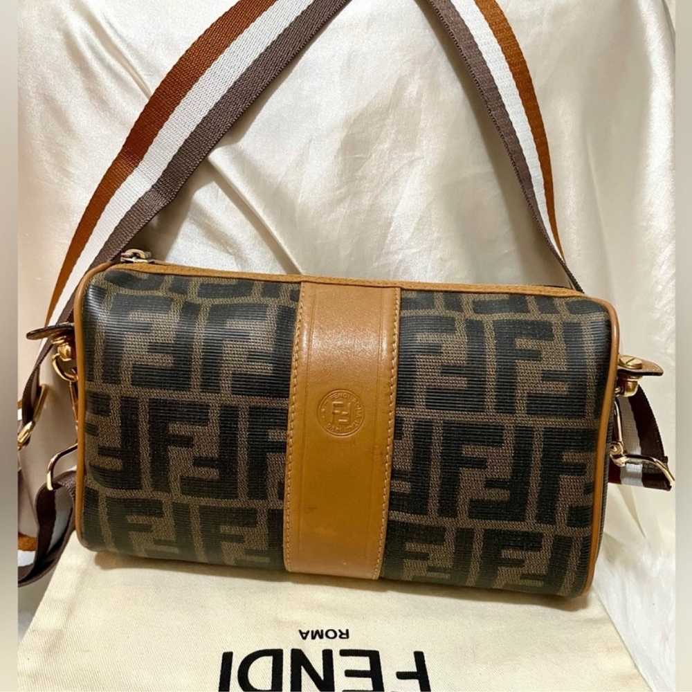 ♥️Auth♥️VTG FENDI Zucca Zucchino FF Logo Monogram… - image 6