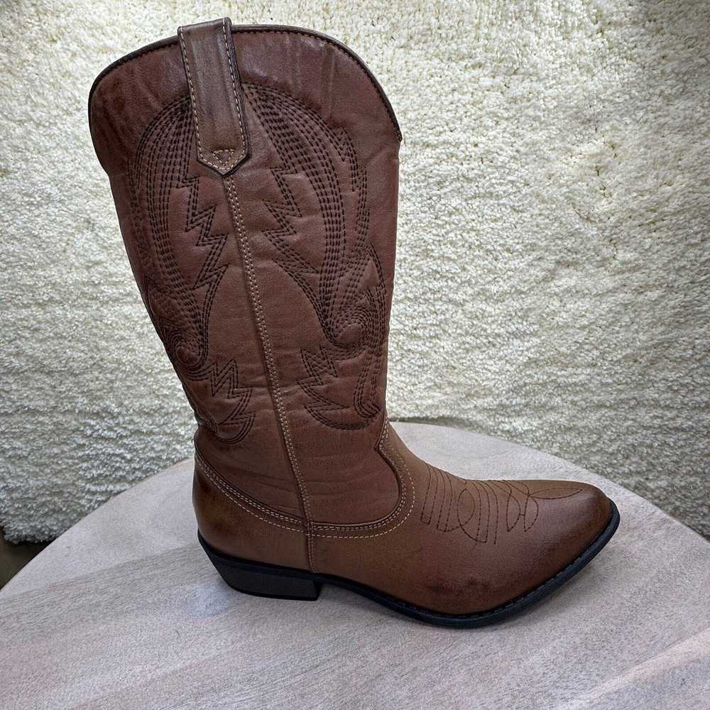 Coconuts Gaucho Womens Size 8.5 Cowboy Boots Brow… - image 6