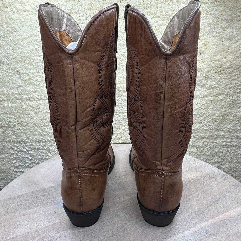 Coconuts Gaucho Womens Size 8.5 Cowboy Boots Brow… - image 7