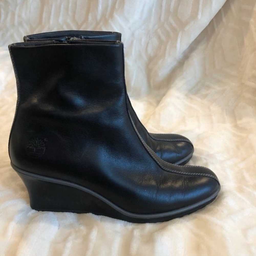 Black Ladies TIMBERLAND Boots- 6M - image 1