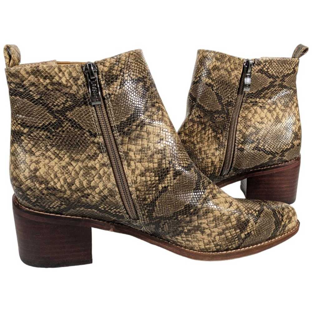 Arider Girl Snake Skin Ankle Boots Booties Womens… - image 2
