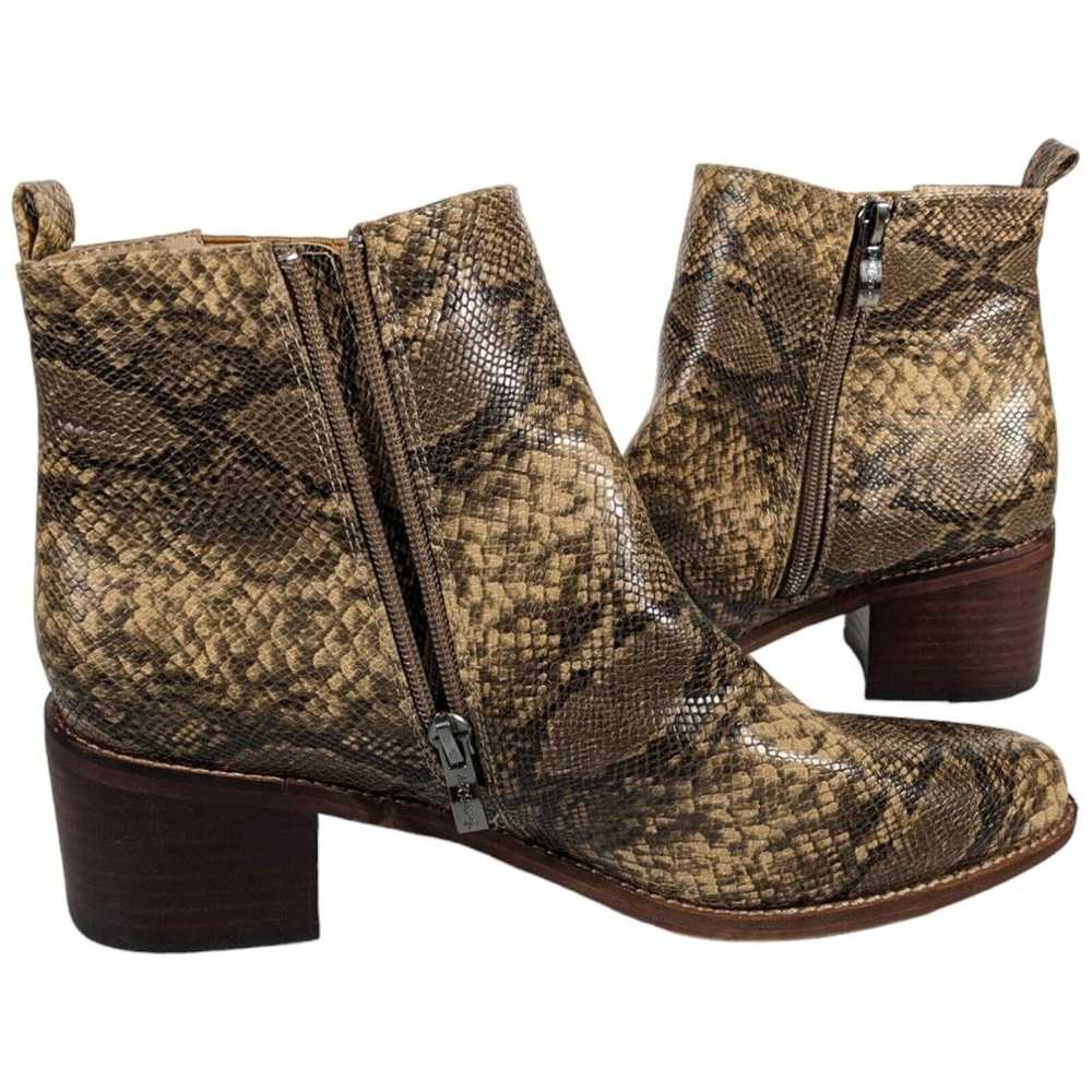 Arider Girl Snake Skin Ankle Boots Booties Womens… - image 3