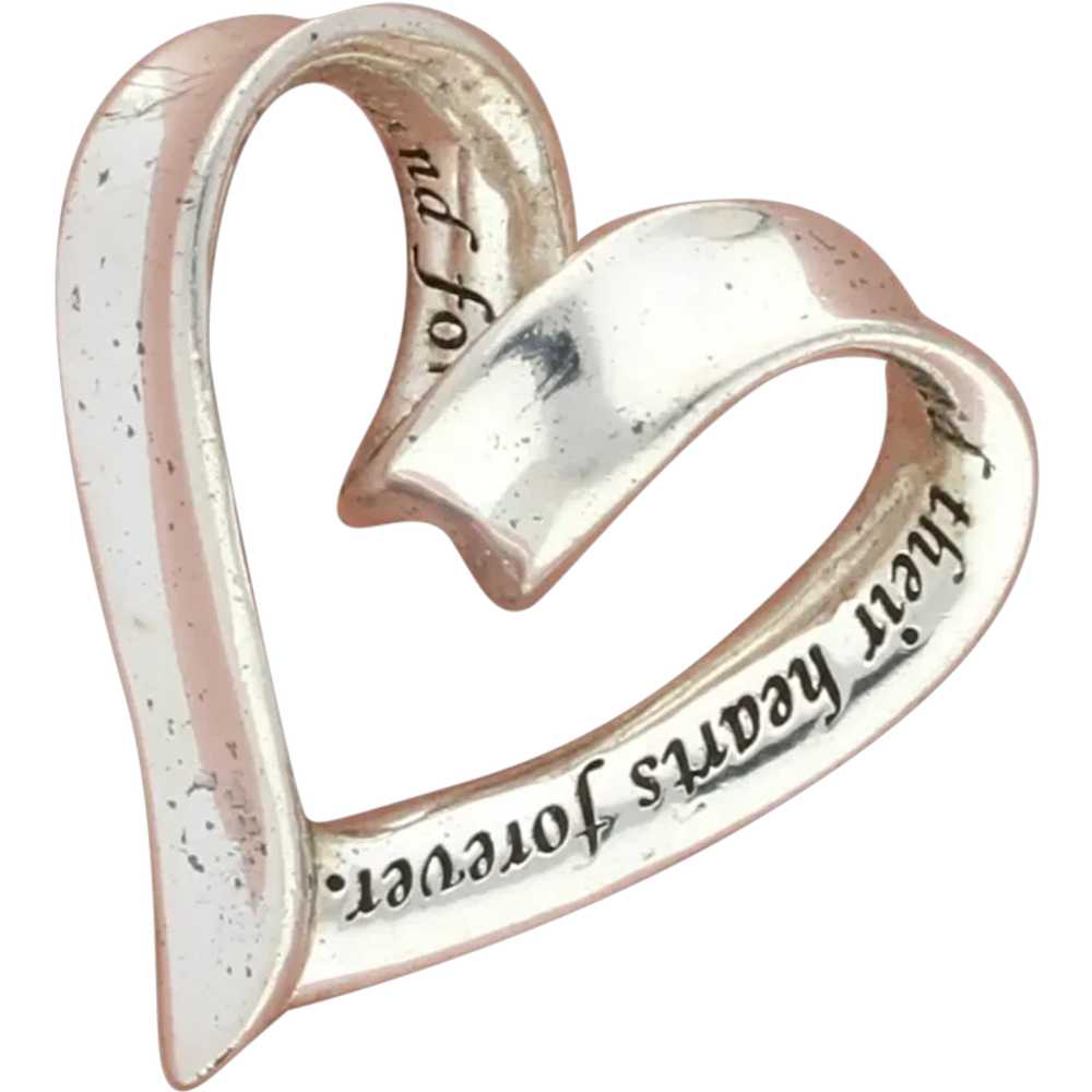 Sterling Silver A Motherhold Her Children Heart P… - image 1