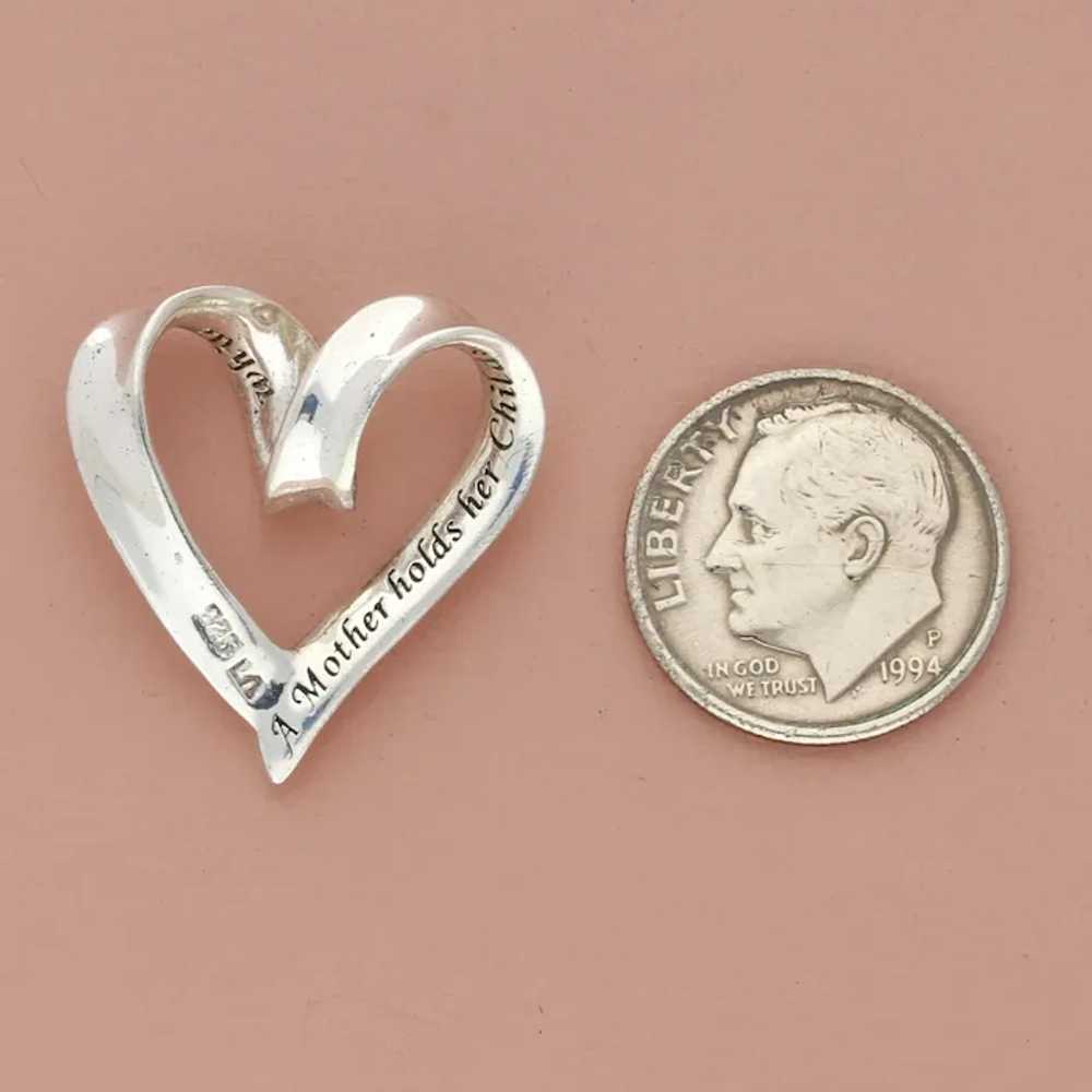 Sterling Silver A Motherhold Her Children Heart P… - image 3