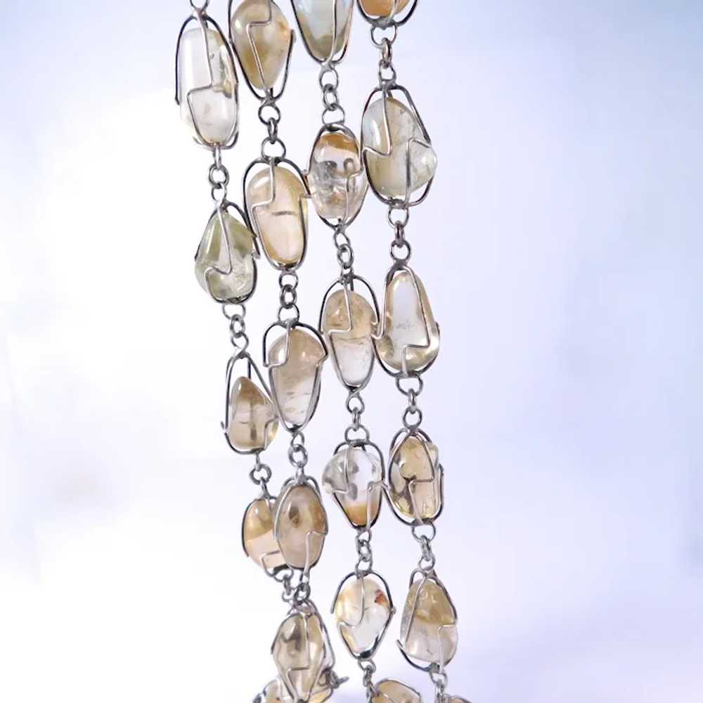 The Best Wire Cage Polished Pebble Necklace Ever - image 2